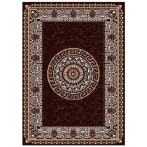 فرش ماشینی سهند کد SL26.XI زمینه قهوه ای