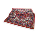 فرش ماشینی سهند کد FS65.BJ طرح هریس زمینه قرمز