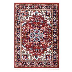 فرش ماشینی سهند کد FS65.BJ طرح هریس زمینه قرمز