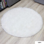 پادری شاران هوم طرح خز پرز بلند فانتزی سایز 100x100 سانتی متر