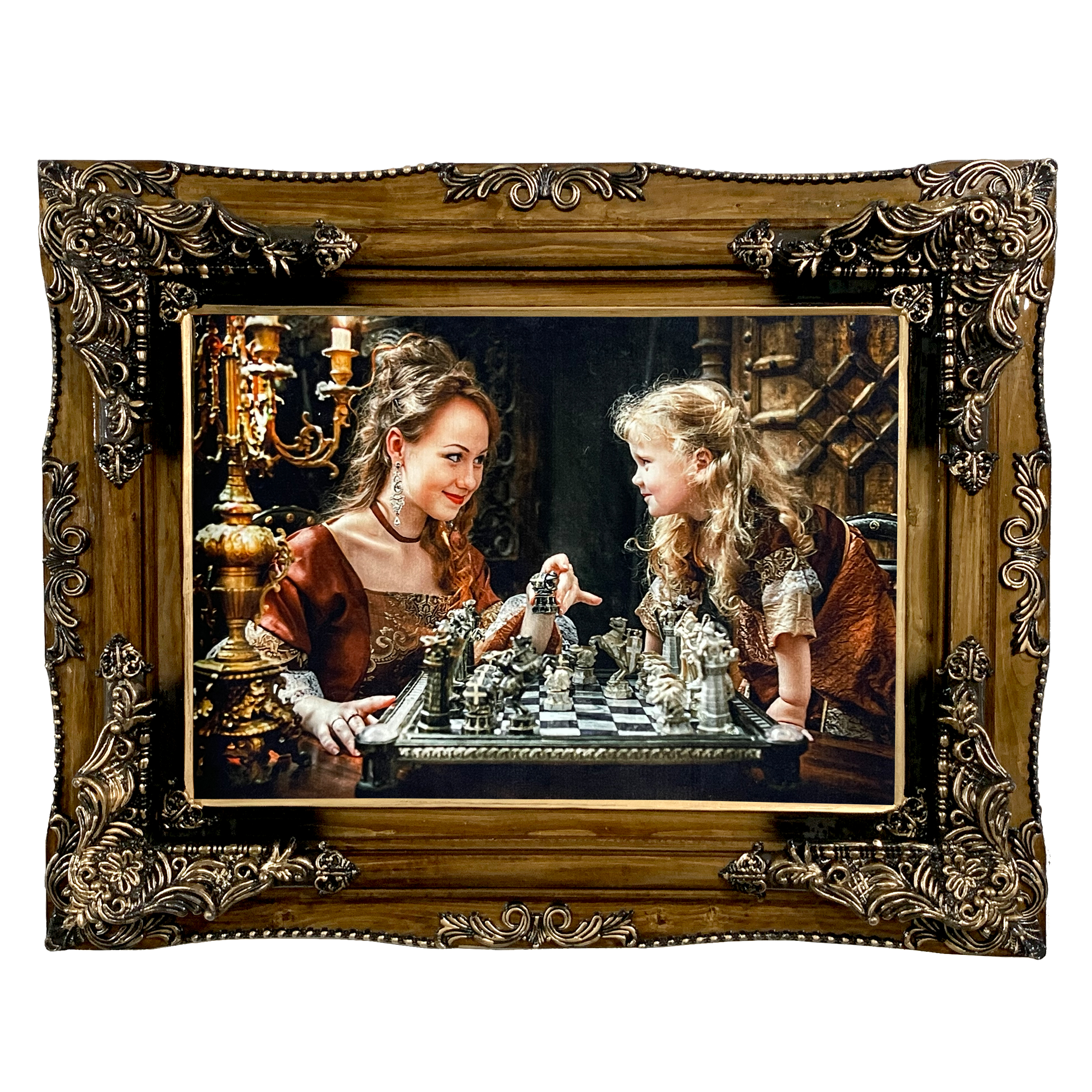 تابلو فرش ماشینی طرح دستبافت مدل مادر و دختر کد 7449 تابلو فرش ماشینی طرح دستبافت مدل مادر و دختر کد 7449